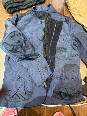 Armani Exchange Navy Blue Military Field Jacket